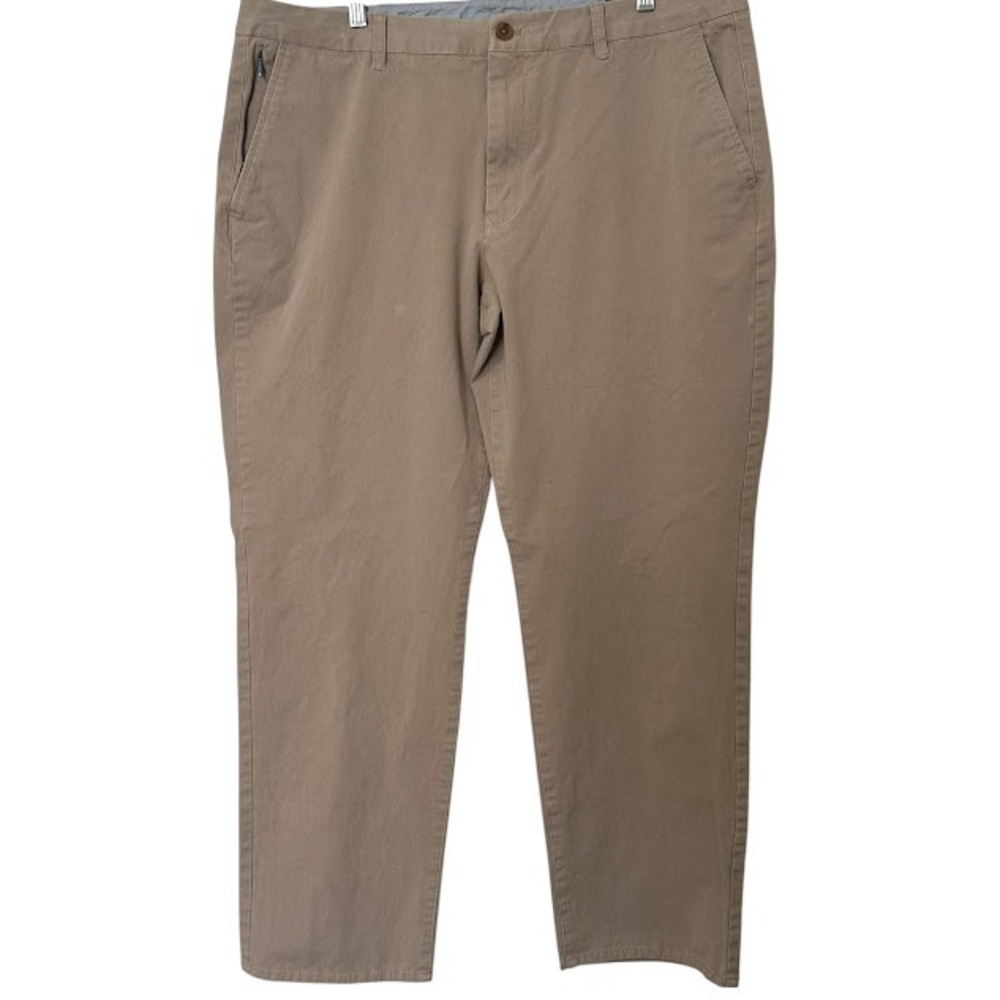 Bonobos Khaki Tan Straight Leg‎ 5 Pocket Chino Pants Mens 40 x 32